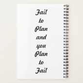 Customizable Gone Fishing Planner (Achterkant)