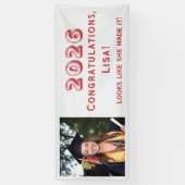 Customizable Graduation  Spandoek (Verticaal)