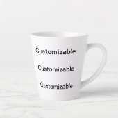 CUSTOMIZABLE Grosse Mug Latte (Droite)