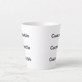 CUSTOMIZABLE Grosse Mug Latte (Devant)