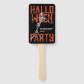 Customizable Halloween Dance Party Handwaaier (Achterkant)
