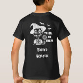 Customizable Halloween Skeleton T-shirt boy (Dos)