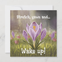 Customizable Hand Drawn Crocus Flowers