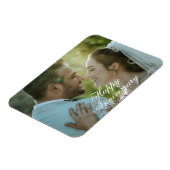 Customizable Happy Anniversary Photo Magnet Design (Côté Gauche)