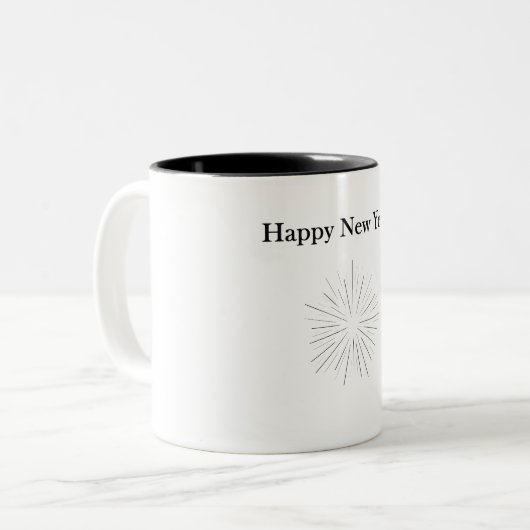 Customizable Happy New Year Mug (Devant gauche)
