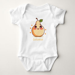 Customizable Happy Pear Baby Romper