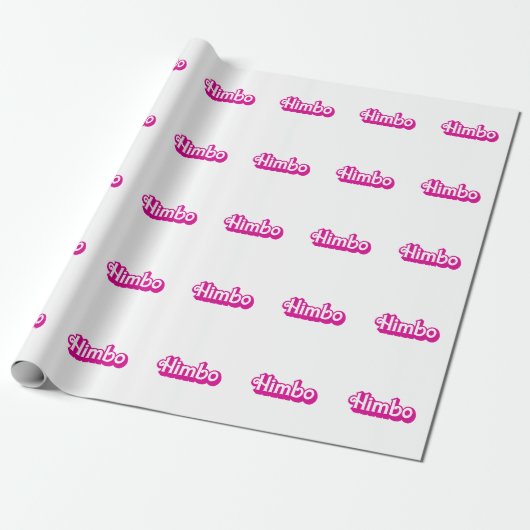 Customizable Himbo Cadeaupapier (Uitgerold)