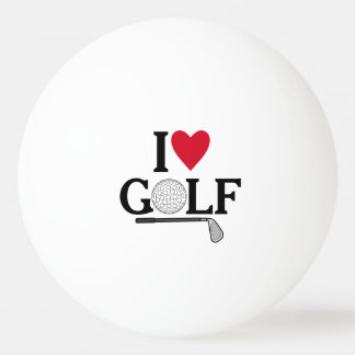 Customizable I love Golf Pingpongballen