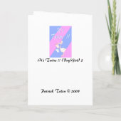 Customizable "It's Twins!!" (Boy/Girl) Card (Achterkant)