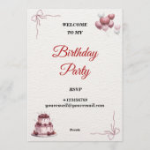 customizable  kaart (Achterkant)