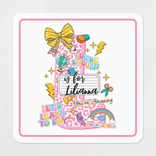 Customizable “L is for” Alphabet Art – Inspiration Labels (Design 1)
