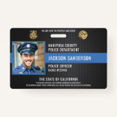 Customizable Law Enforcement Police Employee ID Badge (Voorkant)