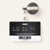 Customizable Law Enforcement Police Employee ID Badge (Achterkant met intrekbare)
