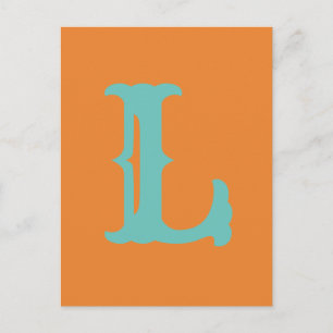 Customizable Letters and Cozaar!  L Postcard Briefkaart