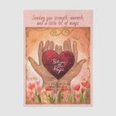 Customizable Magical Heart Healing Journey Tissue  Tissuepapier (Voorkant)