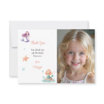 Customizable Mermaid Birthday Photo