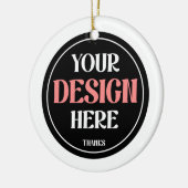 Customizable, modern, sleek & timeless keramisch ornament (Links)
