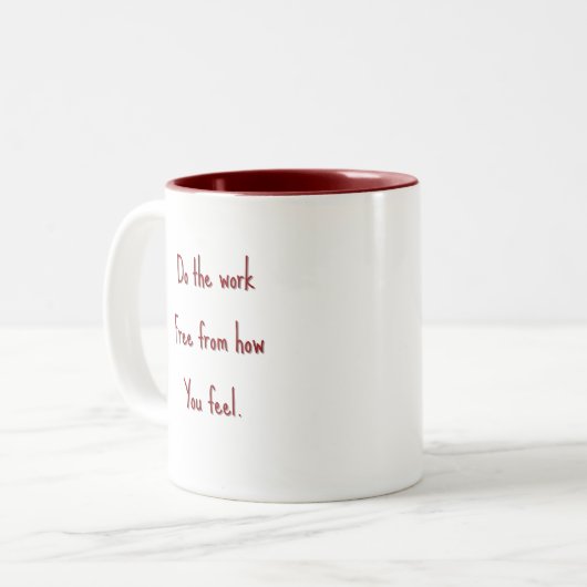 Customizable Motivational Quote Mug  (Devant gauche)