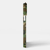 Customizable Name Camouflage Military Kaki Brown iPhone Hoesje (Rechterkant)