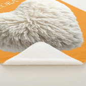 Customizable Name Fluffy Heart Blanket Sherpa Deken (3/4)