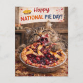 Customizable National Pie Day Postcard Briefkaart (Voorkant)