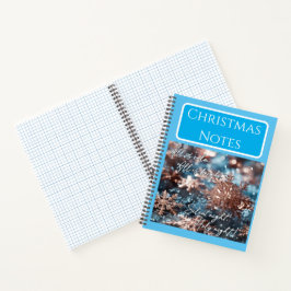 Customizable notebook, Christmas design, Christmas Notitieboek