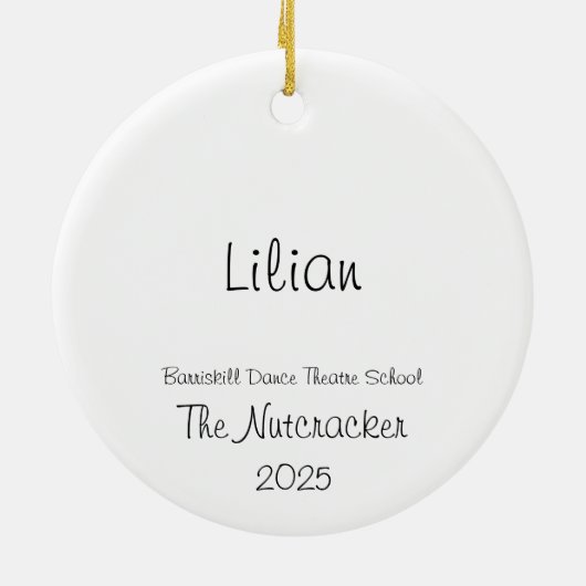 Customizable Nutcracker Flowers/Sugar Plum Keramisch Ornament (Achterkant)