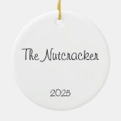 Customizable  Nutcracker Fritz Keepsake Keramisch Ornament (Achterkant)