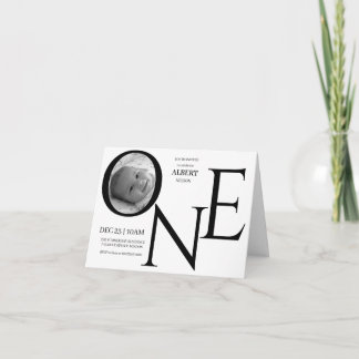 Customizable ONE First Birthday Photo