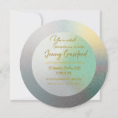 Customizable Pastel Gradient Round Wedding Brunch  Kaart (Voorkant)