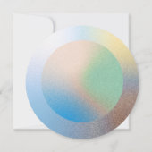 Customizable Pastel Gradient Round Wedding Brunch  Kaart (Achterkant)