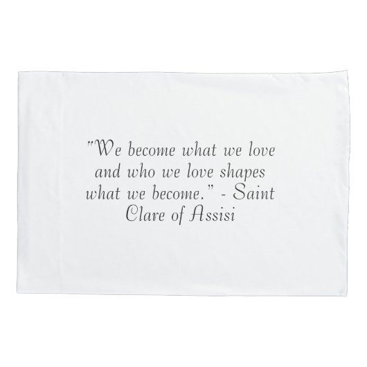 Customizable Patron Saint (St. Clare) Kussensloop (Achterkant)