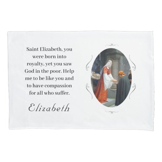 Customizable Patron Saint (St. Elizabeth) Kussensloop (Voorkant)