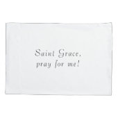 Customizable Patron Saint (St. Grace) Kussensloop (Achterkant)