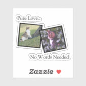 Customizable Pet Photo vinyl Sticker (Feuille)