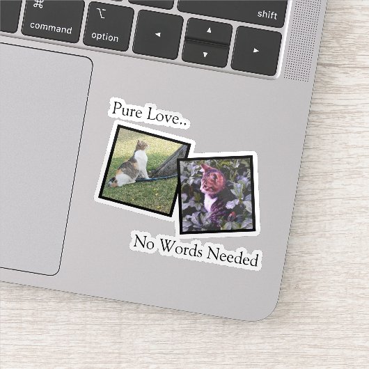 Customizable Pet Photo vinyl Sticker (Détail)
