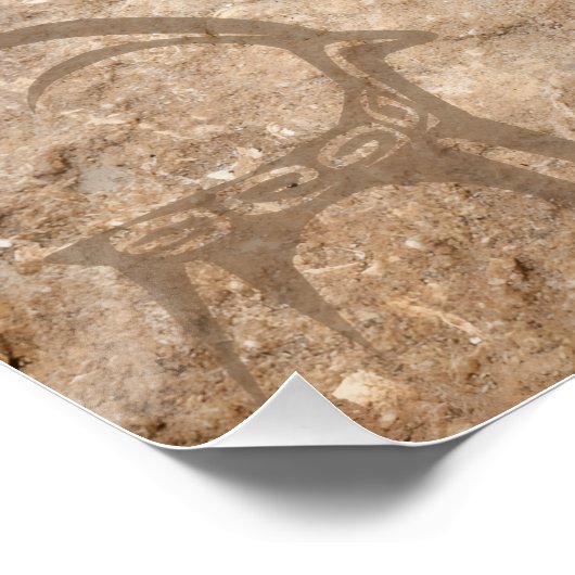 Customizable Petroglyph Heritage Month Poster (Coin)