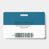 Customizable Photo ID Badge – Editable Name, (Achterkant)