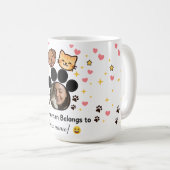 Customizable Photo & Name Pet Lover Mug  (Devant droit)