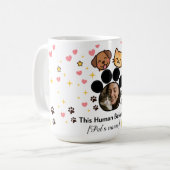 Customizable Photo & Name Pet Lover Mug  (Devant gauche)