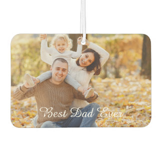 Customizable Photo & Text 'Best Dad Ever' Keepsake Luchtverfrisser