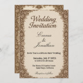 Customizable Photo Wedding Invitation Card (Devant / Derrière)