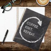 Customizable Phrase Coffee. Knit. Repeat.