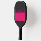Customizable Pink Diamond Pattern Pickleball Paddle (Links)