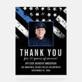 Customizable Police Retirement Photo Party Welcome (Recto)