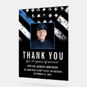 Customizable Police Retirement Photo Party Welcome (Angle)