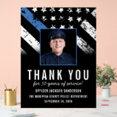 Customizable Police Retirement Photo Party Welcome (Mariage)