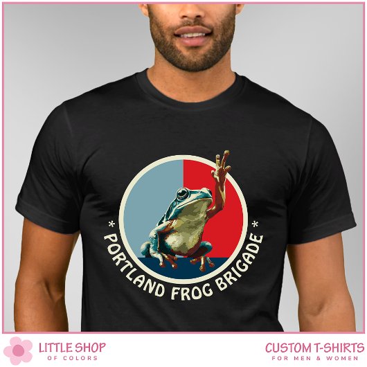 Customizable Portland Frog Protest T-Shirt