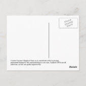 Customizable Postcard - Coastal German Shepherd Briefkaart (Achterkant)