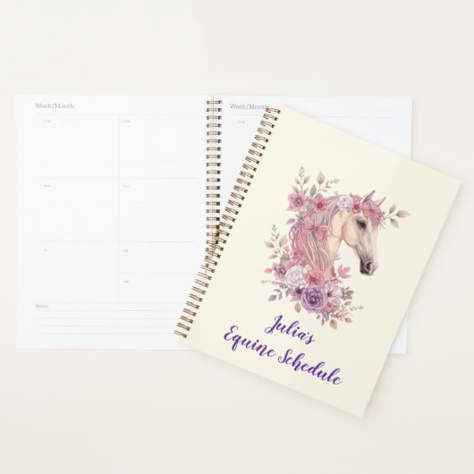 Customizable Pretty Ponies and Petals Planner (Display)